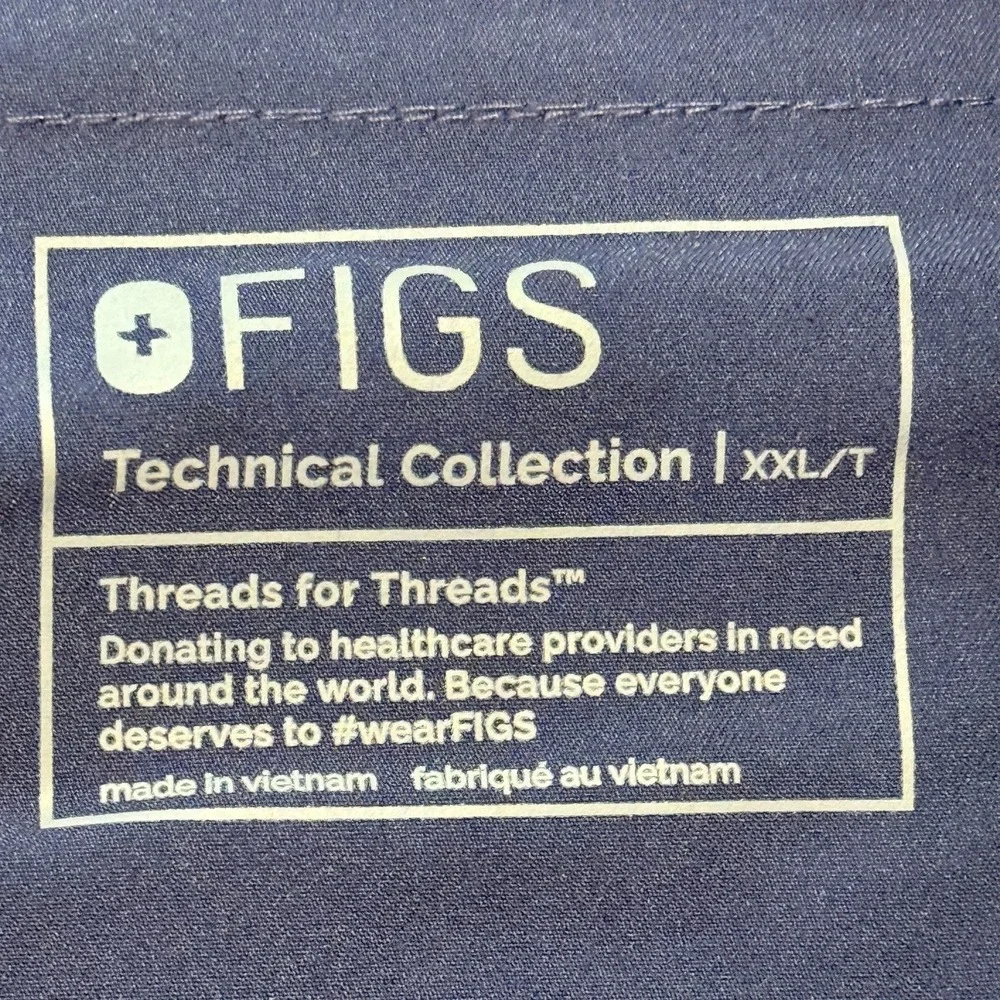 FIGS Axim Cargo Scrub Pants Technical Collection M22SW2010T Navy‎ Blue XXL Tall